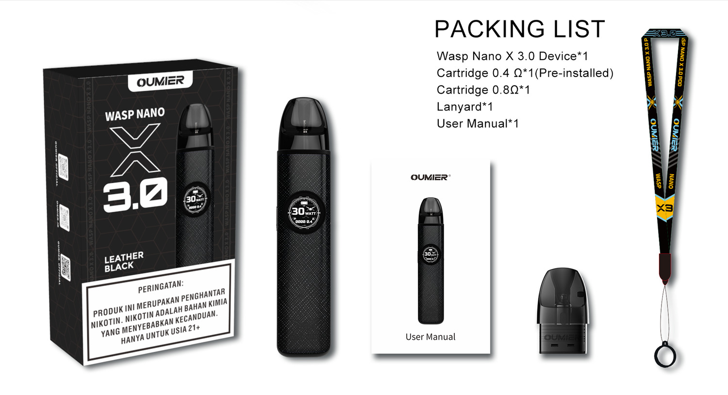 Oumier Wasp Nano X 3.0 POD kit, изображение 2